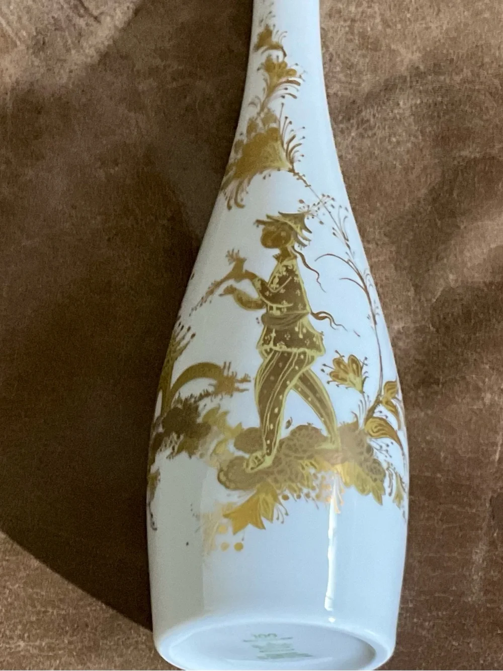 Vintage Rosenthal Studio Linie 100th Anniversary Gold Figural Vase Germany